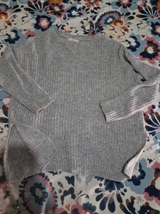 Jersey de punto gris
