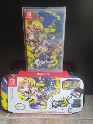 Splatoon 3 juego y funda Deluxe Nintendo Switch