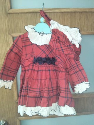 Vestido de Cuadros para Niña (12-36 meses)