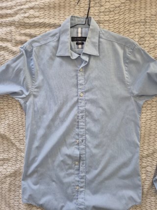 Camisa Zara Man Azul Talla S