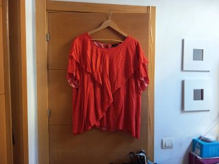 Blusa naranja Couchel Talla 46