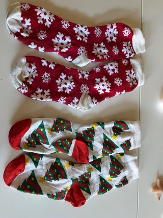 2 Pares de Calcetines Navideños
