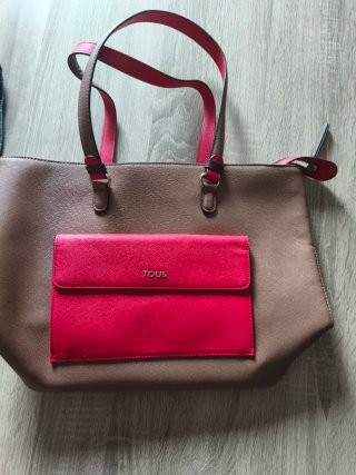Bolso Tous Marrón y Rojo