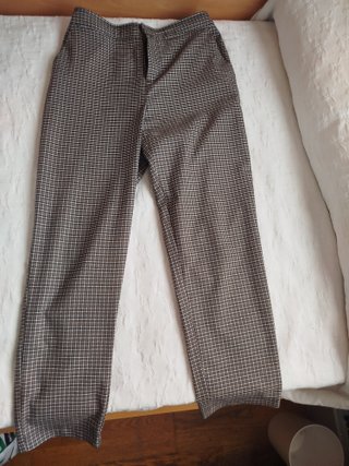Pantalón de mujer con estampado de cuadros