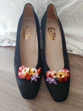 Zapatos Vintage Negros Estilo