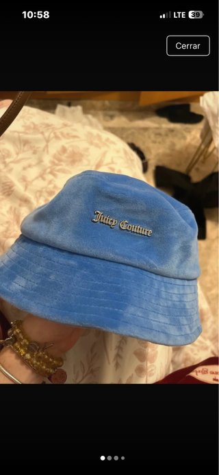 Juicy Couture sombrero bucket hat azul