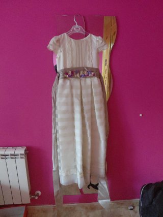 Vestido de comunión niña, talla 10 años