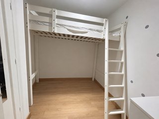Litera Alta de Madera Blanca