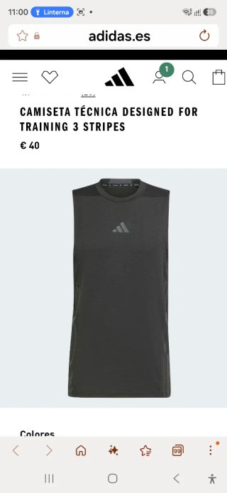 Camiseta Técnica Adidas Training