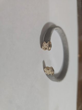 Pulsera acero y oro