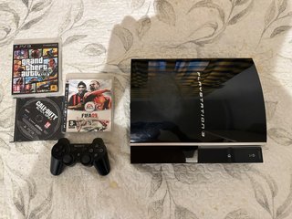 PS3 (PlayStation 3) Fat 40GB con 3 Juegos