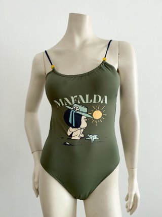 Bañador caqui Mafalda M