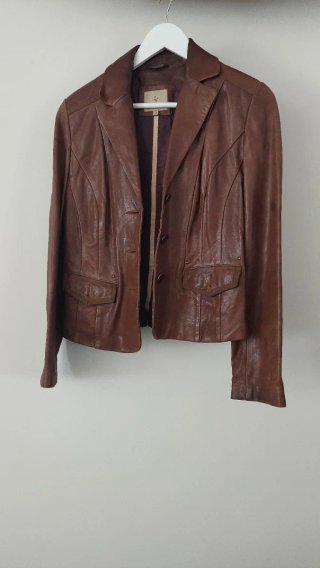 Chaqueta de Cuero Marrón