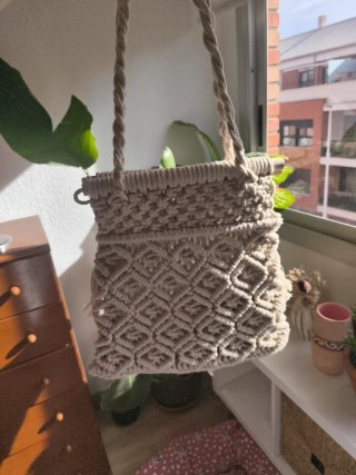 Bolso de Macramé Beige