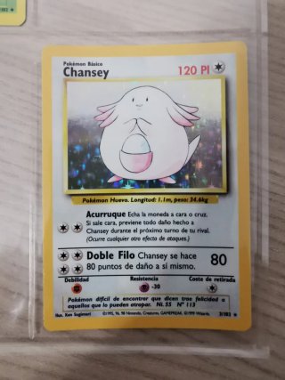 1999 Pokémon Base Set 1ªEdición Shadowless Chansey