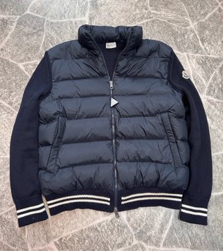 Chaqueta Cárdigan Moncler Azul Original  L/XL