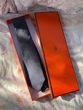 Corbata Hermès Azul