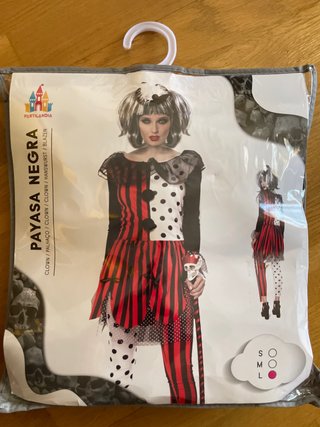 Disfraz Payasa Halloween Partilandia Talla L