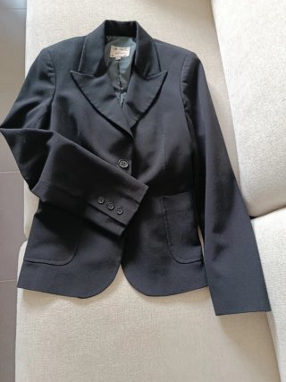 Chaqueta de vestir negra