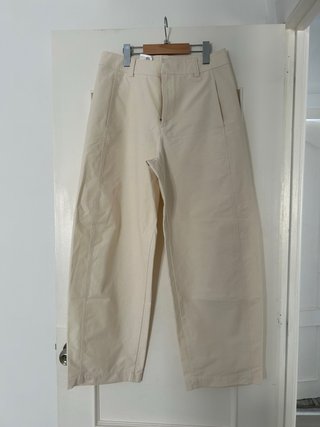 Pantalones Barrel Uniqlo Beige