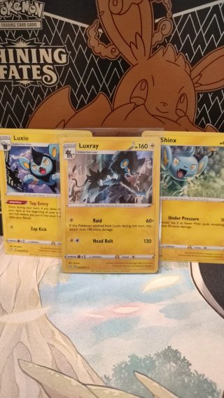 Cartas Pokémon Luxray, Luxio y Shinx