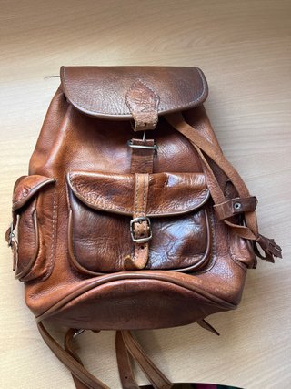 Mochila de Cuero Marrón