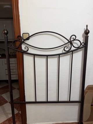 Cabecero de Forja bronce para Cama de 90cm