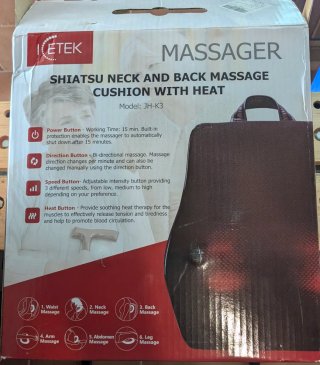 Masajeador ETEK Cuello y Espalda con Calor