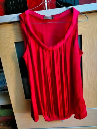 Blusa Roja Cortefiel