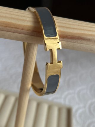 Pulsera Hermès Acero y Gris