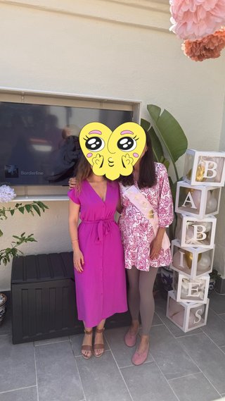 Vestido midi lila de Zara