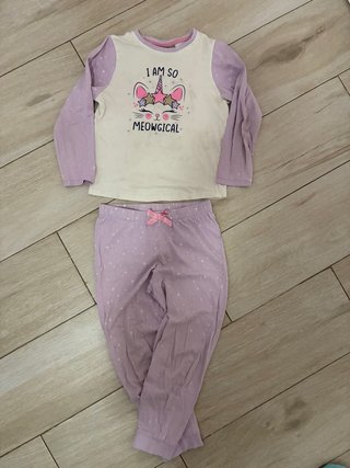 Pijama de Niña con Estampado de Unicornio
