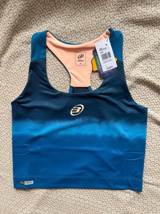 Top Deportivo Bullpadel Erdain Azul Talla M