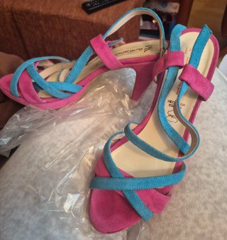 Sandalias de tacón PK multicolor