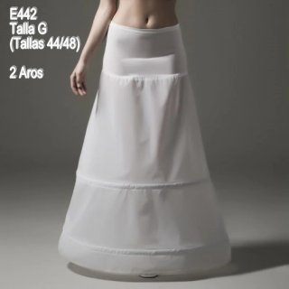 Can-can Princesa Talla 44 46 48 con 2 Aros