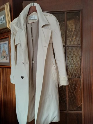 Gabardina Bimba y Lola Beige Talla L
