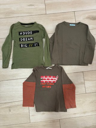 Lote de 3 Camisetas Manga Larga Niño