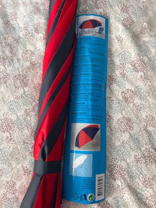 Paraguas Grande Rojo y Azul