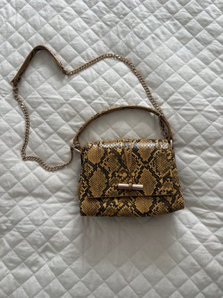 Bolso Animal Print Mostaza