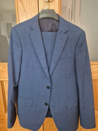 Traje Hombre Roberto Verino Azul Talla 48. P Gales