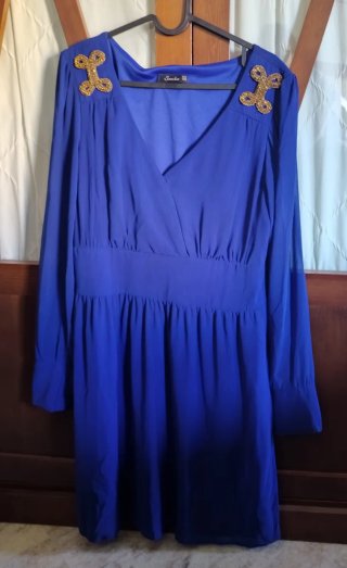 Vestido de fiesta azul