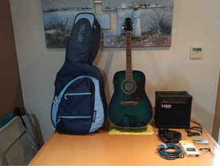 Pack Guitarra electroacústica Walden 450USE