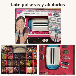 Lote telar pulseras Crystal Fantasy y abalorios