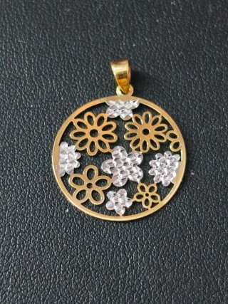Colgante de Oro Bicolor 18k