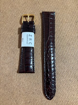 Correa de reloj ZRC piel burdeos 20 mm