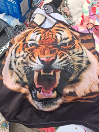 Camiseta con Estampado de Tigre
