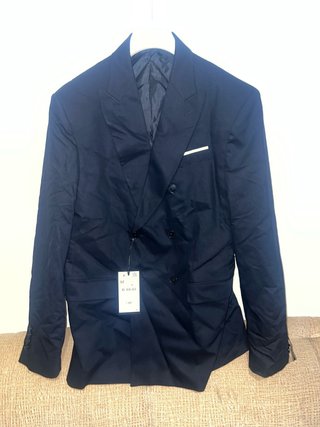 Americana Cruzada Zara Negra Talla 52