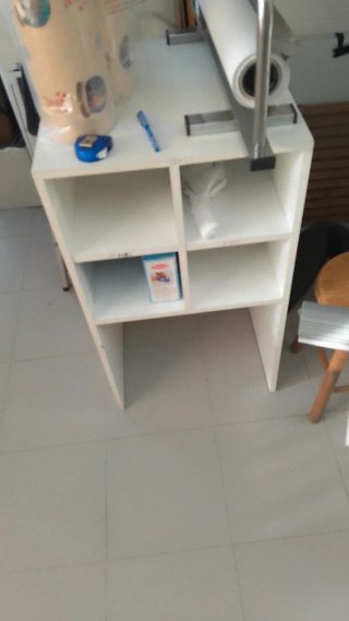Mueble Contenedor de Madera Blanco