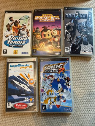 Lote de 5 Juegos para PSP