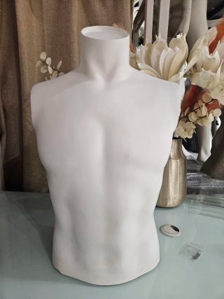 Torso de Maniquí Masculino Blanco